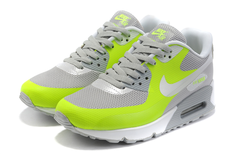 Nike Air Max Shoes Womens Gray/Fluorescence Green Online